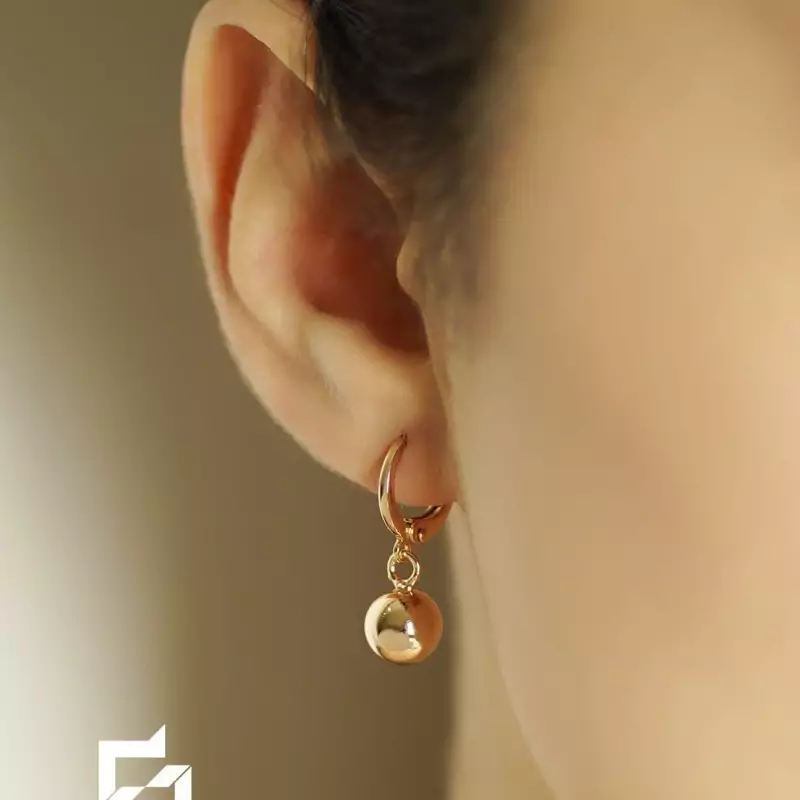 گوشواره ژوپینگ مدل توپی